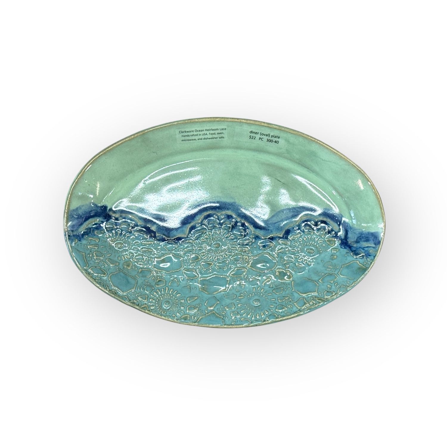Dinner Plate - Ocean Heirloom Lace