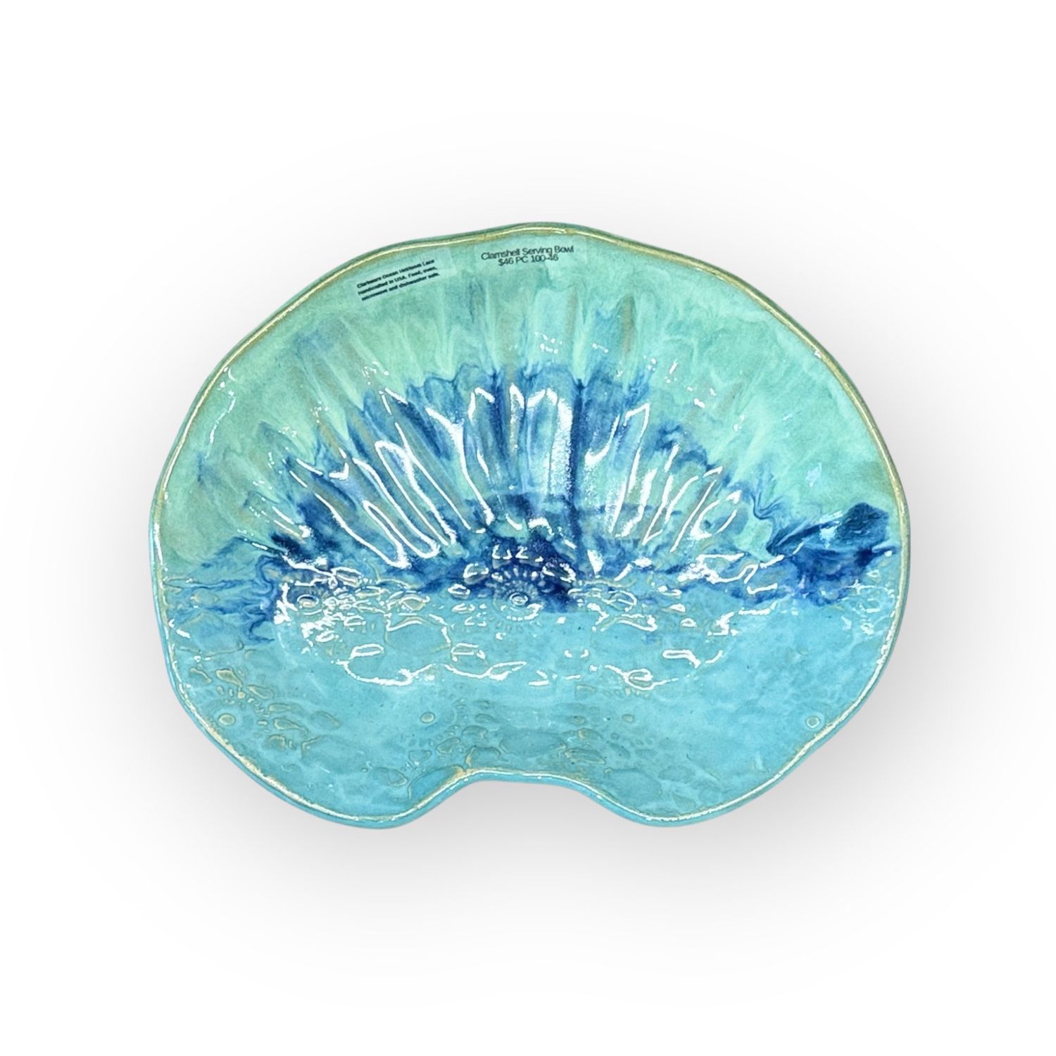 Clamshell Serving Bowl - Ocean Heirloom Lace