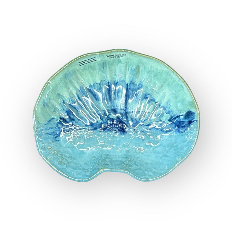 Clamshell Serving Bowl - Ocean Heirloom Lace