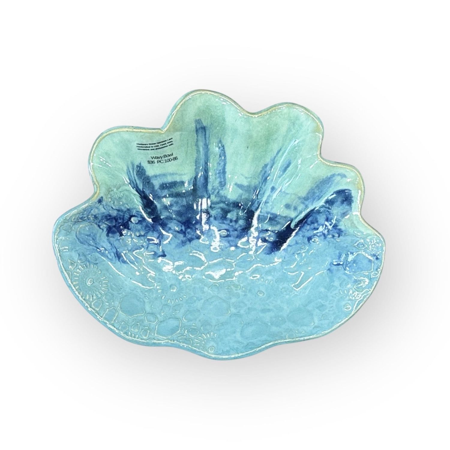 Wavy Bowl - Ocean Heirloom Lace