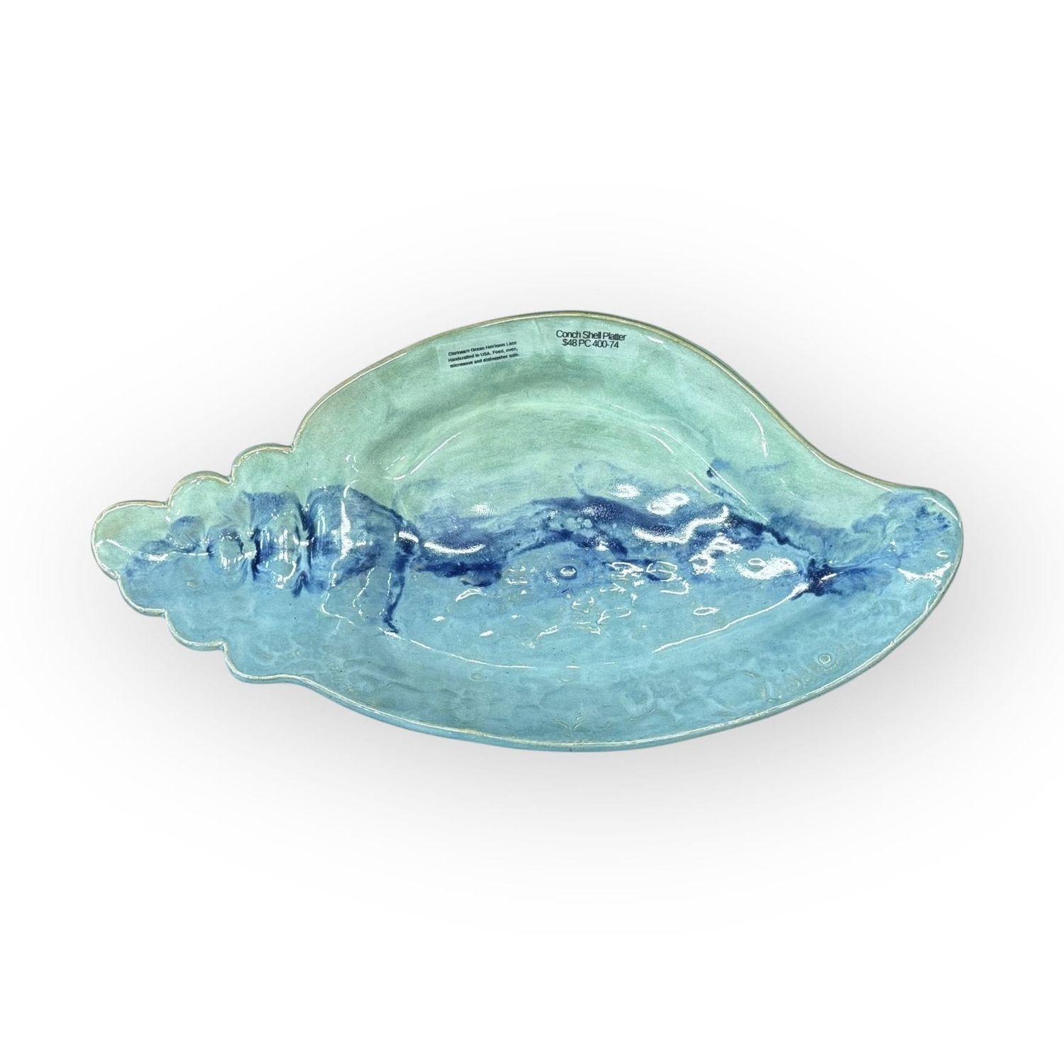 Conch Shell Platter - Ocean Heirloom Lace