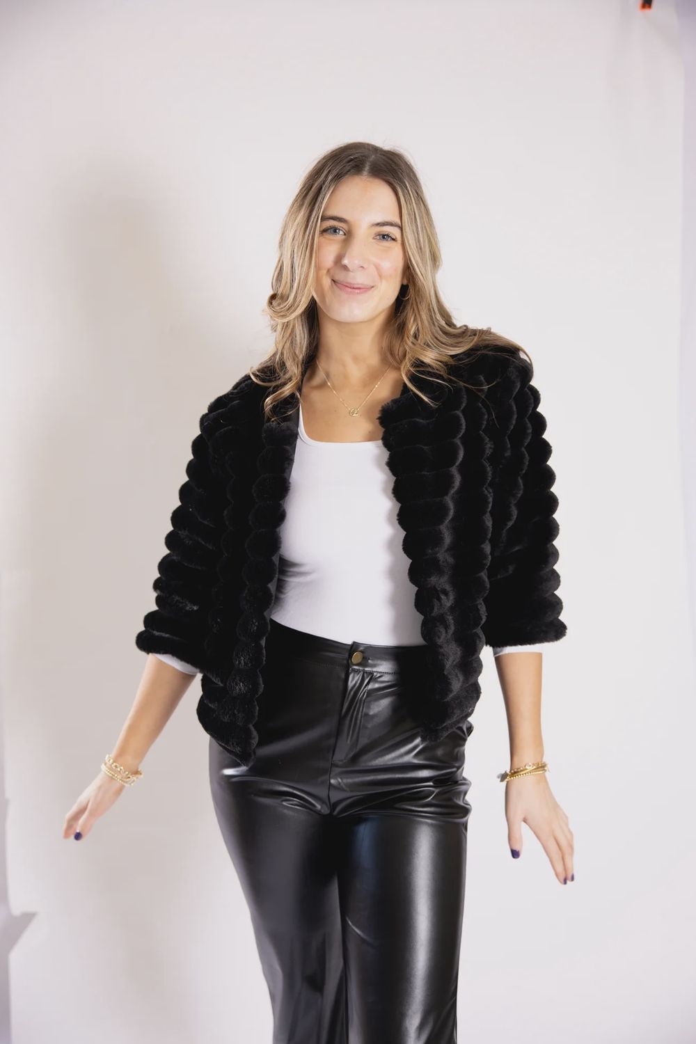Callie Bolero Vest - Black