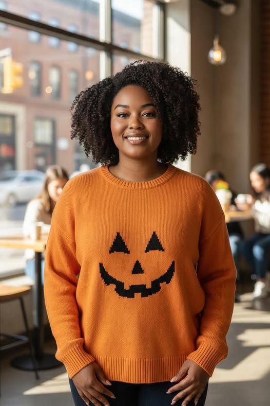 Pippa Jacko Lantern Sweater - Orange
