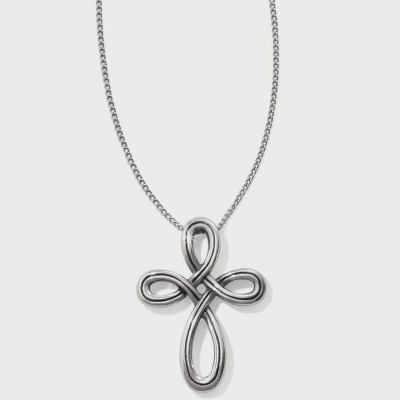 Interlok Petite Cross Necklace