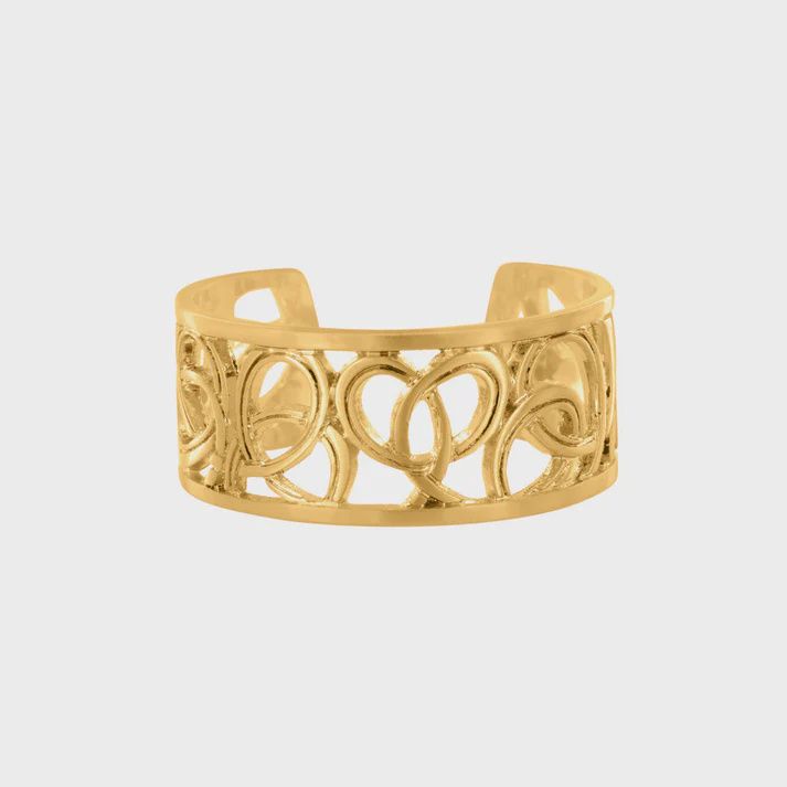 Christo Vienna Narrow Ring-J6252, Size: Gold