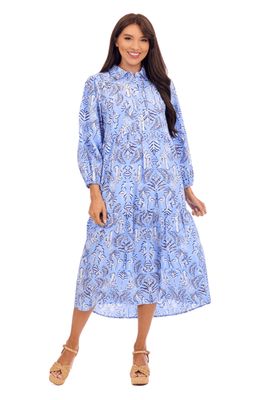 Blue Booker Midi Dress