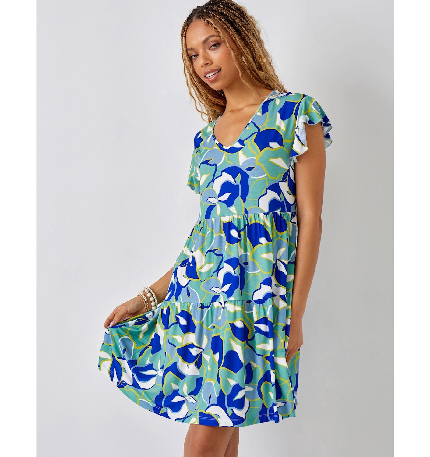 Tel Retro Rayon Dress