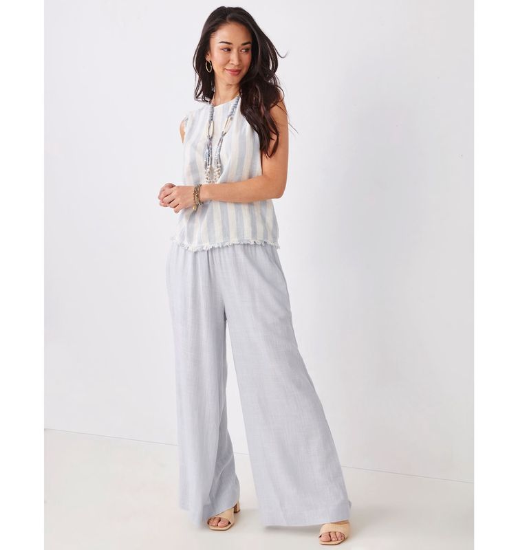 Linen Blend Relaxed Pant