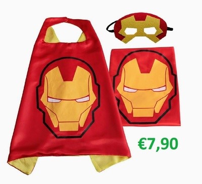 Set maschera + mantello Ironman