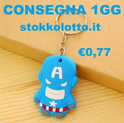 âŹ0,82 - 10 portachiavi Capitan America zaino scuola