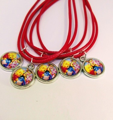 10 Collane Winnie the Pooh ciondolo cabochon