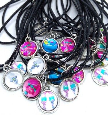 Collanine Trolls ciondolo cabochon personalizzabili