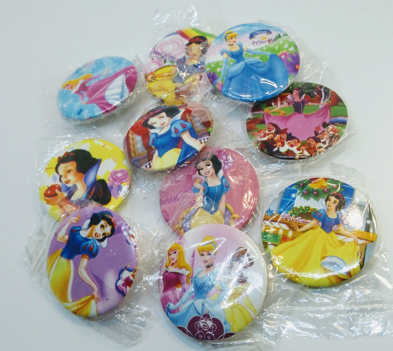 10 Spille Zaino Scuola Principesse Disney Pins Buttons