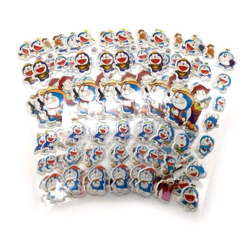 30 fogli stickers Adesivi Doraemon