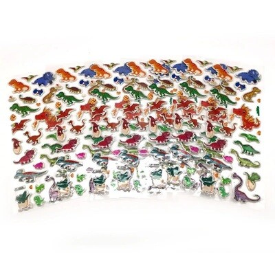 30 fogli stickers Adesivi Dinosauri