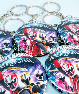 Portachiavi zaino scuola personalizza regalini festa power rangers