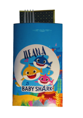 1 Porta Tovaglioli e Posate personalizzati baby shark