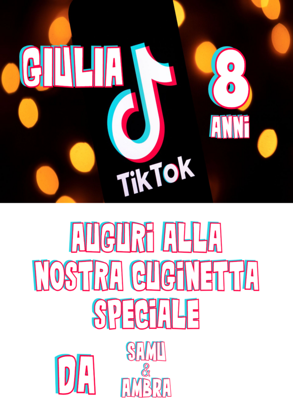 Biglietto augurio personalizzato per festa a tema