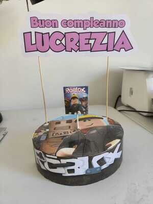 Torta finta base polistirolo lecca lecca chupa chups scenografica