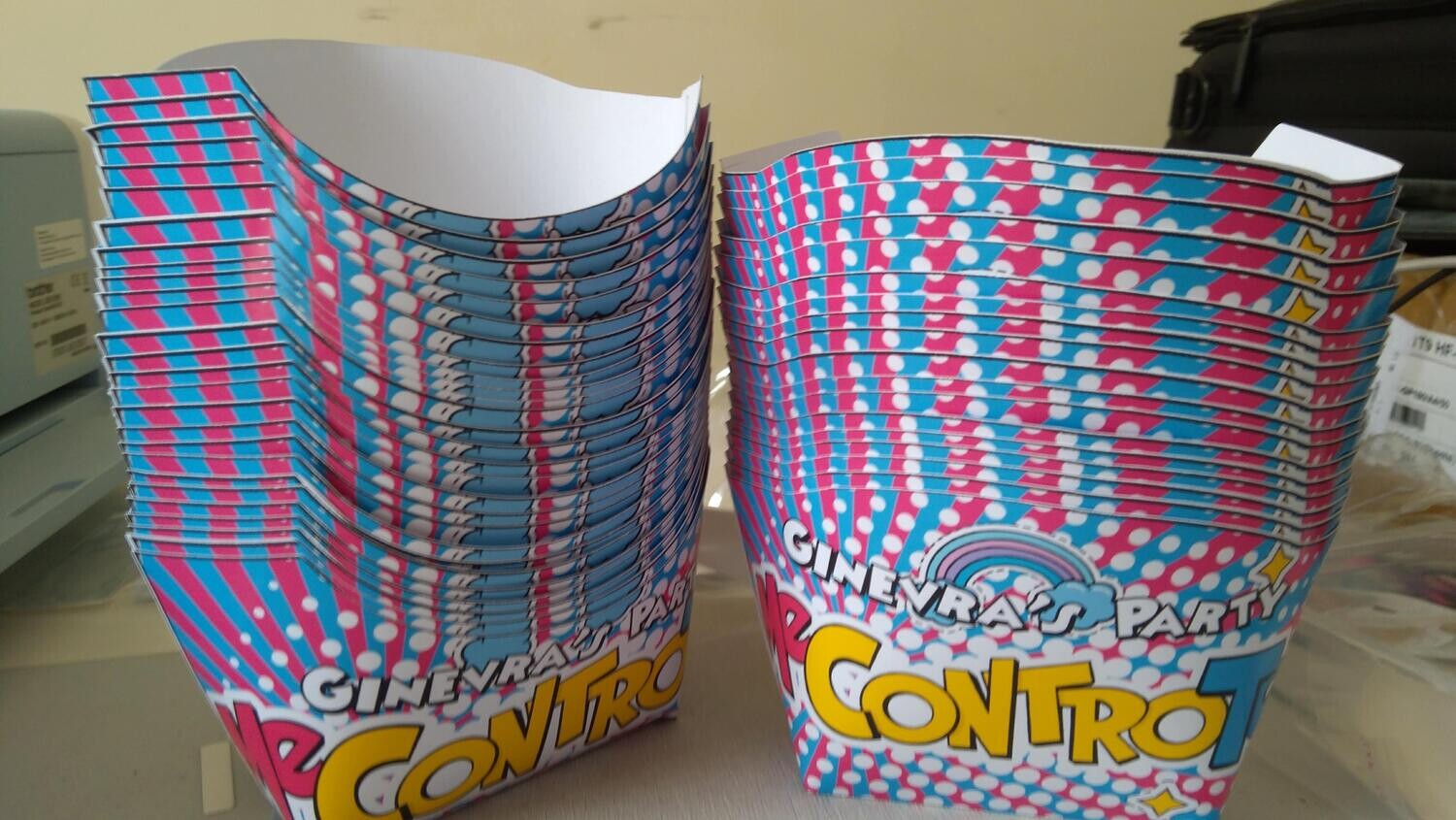Scatolina patatine Mc Donald personalizzabile addobbi festa a tema me contro te