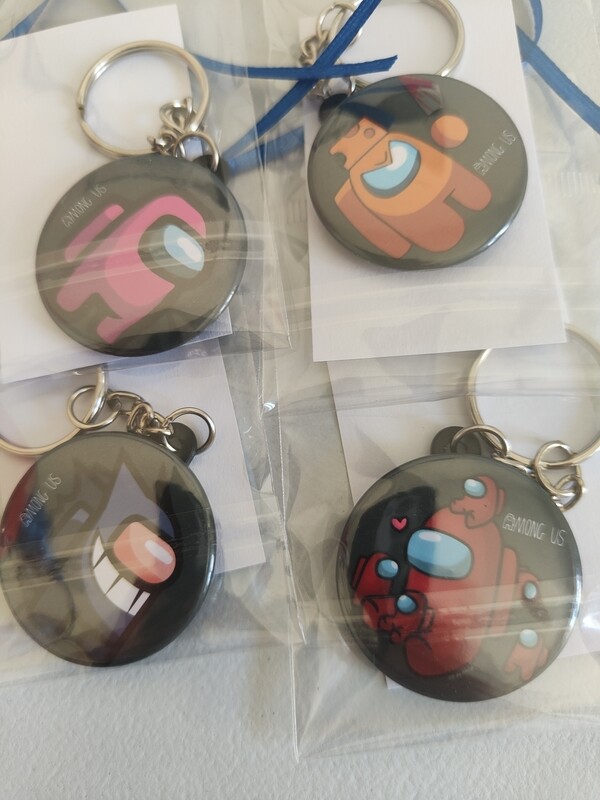 Portachiavi zaino scuola Among Us personalizza regali festa