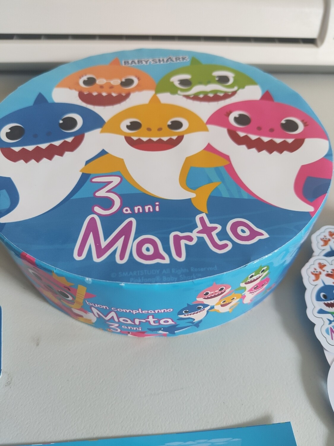 Base polistirolo personalizza torta lecca lecca chupa chups  baby shark