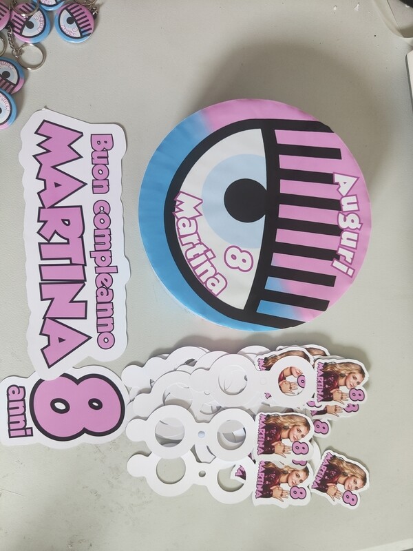 Base polistirolo personalizza torta lecca lecca chupa chups chiara ferragni