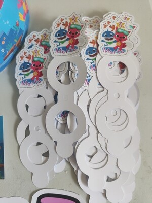 Base polistirolo personalizza torta lecca lecca chupa chups baby shark