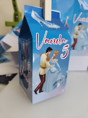 Grande Scatolina Cenerentola box contenitore personalizzabile porta gadget caramelle bomboniere