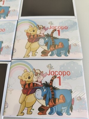 4 Magneti Calamite frigo Winnie the Pooh grande rettangolare