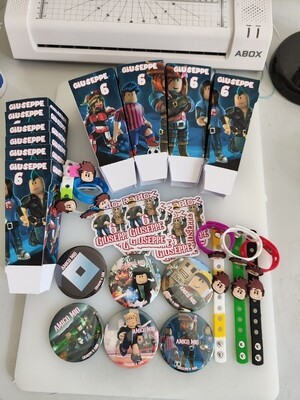 Kit festa compleanno Roblox personalizza piatti bicchieri