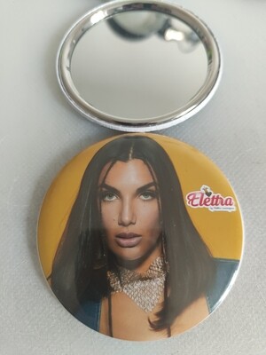6 specchietti grandi 7,8cm gadget personalizzabile per femminucce