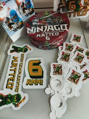 Base polistirolo personalizza torta lecca lecca chupa chups ninjago