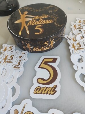 Torta finta base polistirolo lecca lecca chupa chups scenografica Ballerina