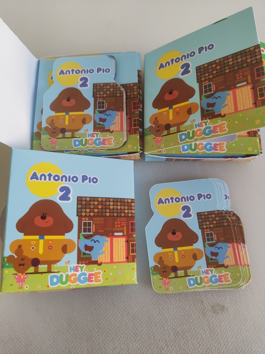 10 Scatoline e adesivi Nutellina Hey Duggee festa personalizzata