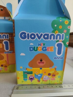 scatola grande 1/2 happy meal porta merenda personalizzabile