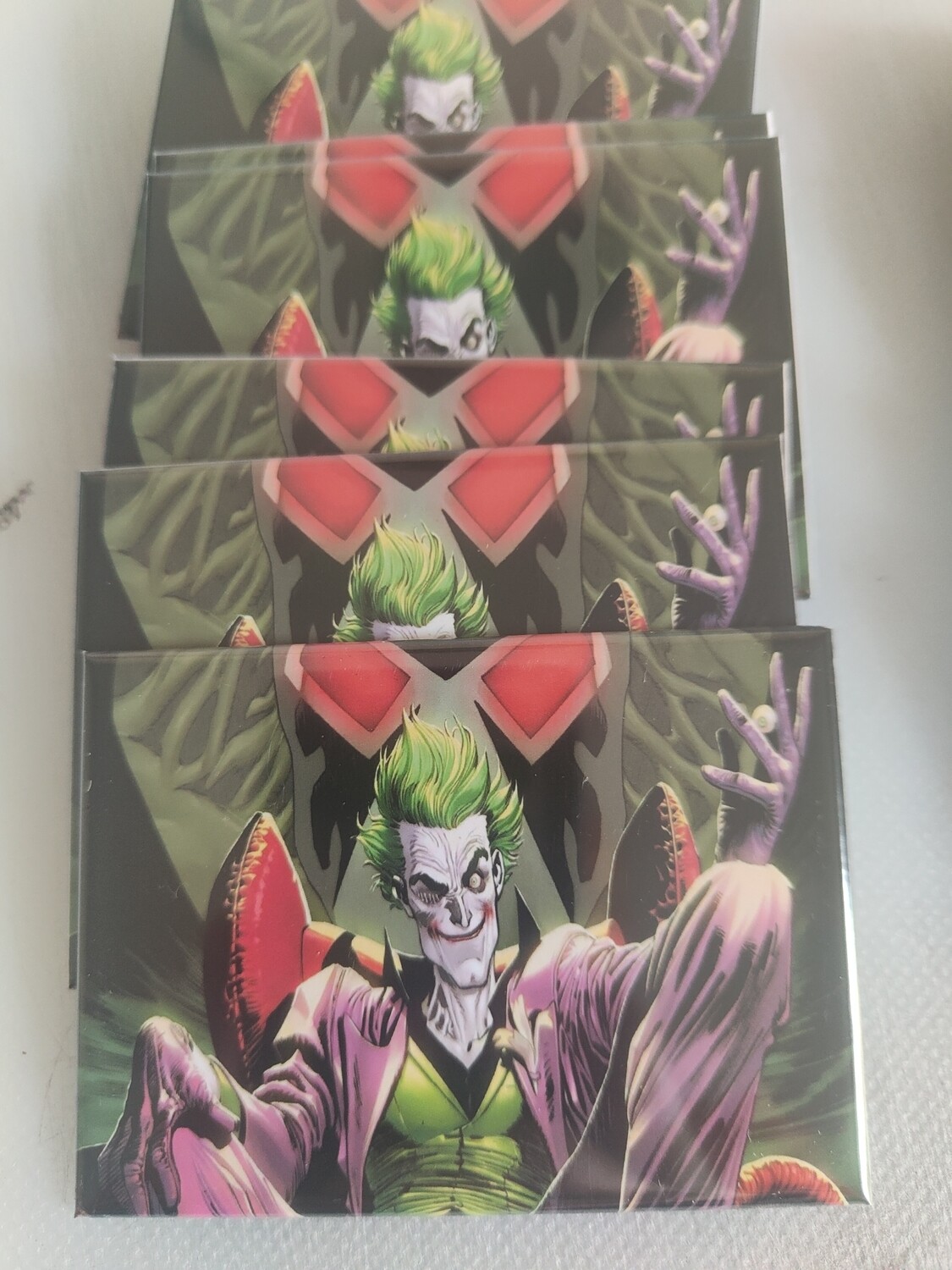 4 Magneti Joker Calamite frigo grande rettangolare personalizzabile
