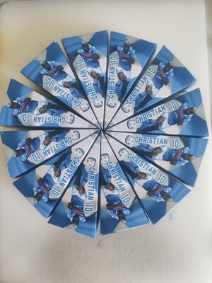 12 scatoline fetta torta scenografica a tema Napoli