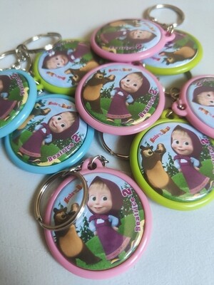 Portachiavi zaino scuola personalizza regalini festa mascia e orso