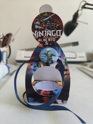 Scatolina Ovetto Kinder sorpresa lego ninjago personalizzato