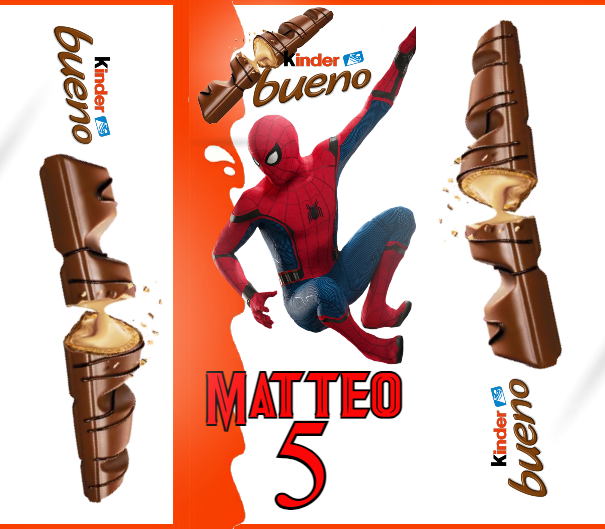 20 Incarti Kinder Bueno personalizza addobbi festa compleanno