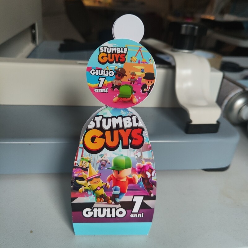 Scatolina Ovetto Kinder Stumble Guys personalizzabili con nome