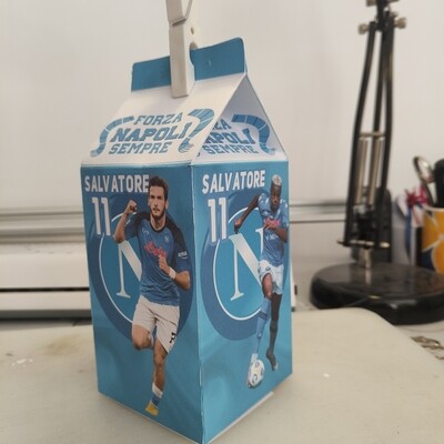 Super Scatolina 1/2 Happy MEAL porta merenda regalo box contenitore personalizzabile