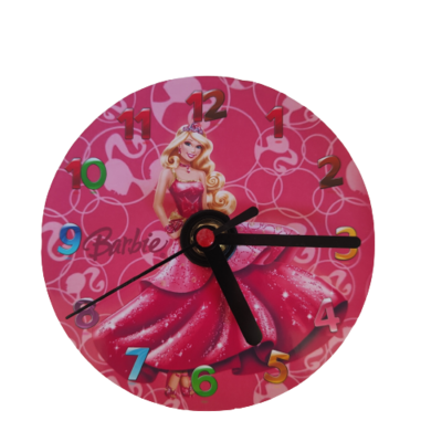 10 Orologi personalizzato Barbie su CD da muro