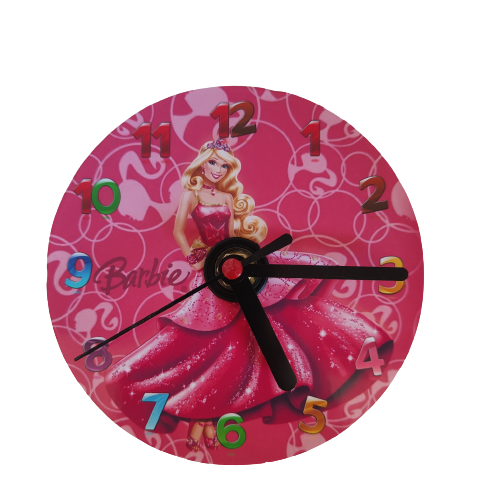 10 Orologi personalizzato Barbie su CD da muro