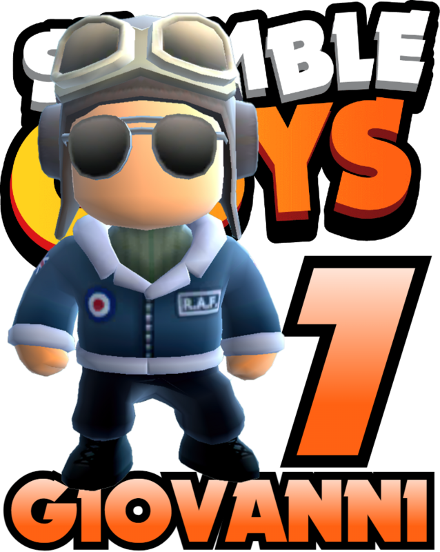 stickers adesivi sagomati stumble guys personalizzabili con nome