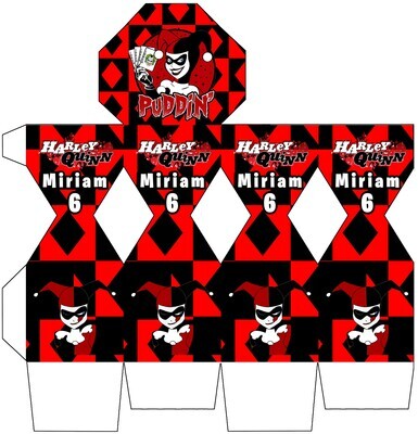 scatolina mezza caramella incarti chupa chups personalizzabili harley quinn