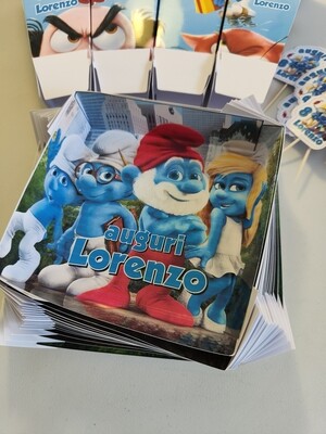 piatto panino mc donald personalizzati puffi