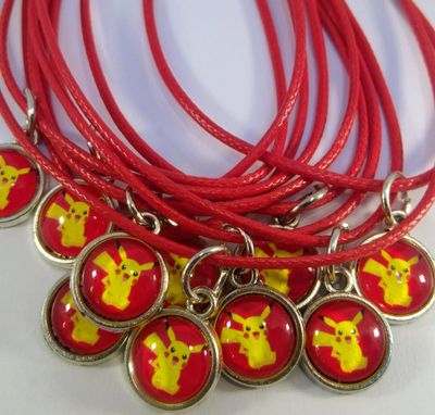 Collane a tema ciondolo cabochon pokemon