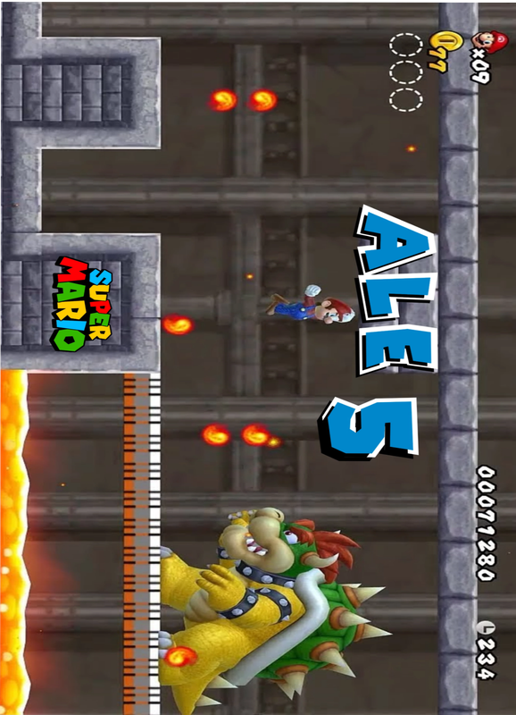 tovagliette americana colazione Super Mario personalizzata